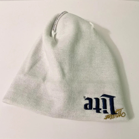 Miller Lite Beer Winter Beanie Hat Toque Pom Pom Acrylic - Picture 10 of 16